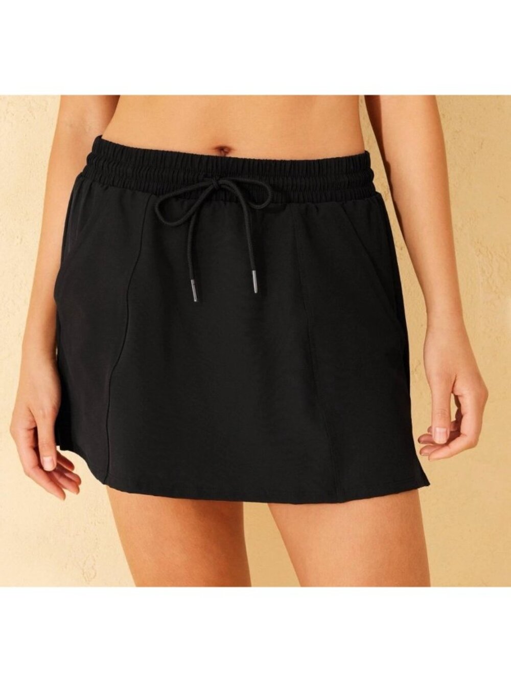 Shade & Shore Black Swim Skirt w/ Attached Full Coverage Bottoms -- Size XS 0-2
